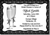 Champagne Glasses - Bridal Shower Invitations