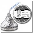 Champagne Glasses - Hershey Kiss Bridal Shower Sticker Labels thumbnail