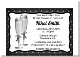 Champagne Glasses - Bridal Shower Petite Invitations