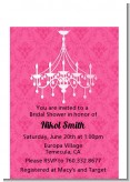 Chandelier - Bridal Shower Petite Invitations