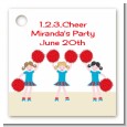 Cheerleader - Personalized Birthday Party Card Stock Favor Tags thumbnail