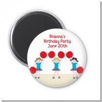 Cheerleader - Personalized Birthday Party Magnet Favors