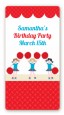 Cheerleader - Custom Rectangle Birthday Party Sticker/Labels thumbnail