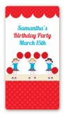 Cheerleader - Custom Rectangle Birthday Party Sticker/Labels