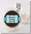 Cheetah Print Blue - Personalized Birthday Party Candy Jar thumbnail