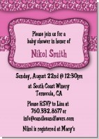 Cheetah Print Pink - Birthday Party Invitations