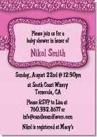 Cheetah Print Pink - Birthday Party Invitations