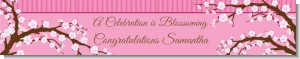 Cherry Blossom - Personalized Baby Shower Banners