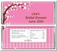 Cherry Blossom - Personalized Bridal Shower Candy Bar Wrappers