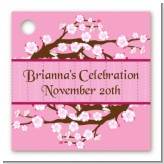 Cherry Blossom - Personalized Bridal Shower Card Stock Favor Tags