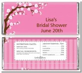 Cherry Blossom - Personalized Baby Shower Candy Bar Wrappers