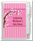 Cherry Blossom - Baby Shower Personalized Notebook Favor