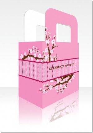 Cherry Blossom - Personalized Bridal Shower Favor Boxes