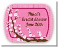 Cherry Blossom - Personalized Bridal Shower Rounded Corner Stickers thumbnail