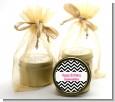 Chevron Black & White - Birthday Party Gold Tin Candle Favors thumbnail