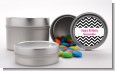 Chevron Black & White - Custom Birthday Party Favor Tins thumbnail