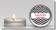 Chevron Black & White - Birthday Party Candle Favors thumbnail