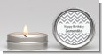 Chevron Gray - Birthday Party Candle Favors thumbnail