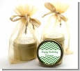 Chevron Green - Birthday Party Gold Tin Candle Favors thumbnail