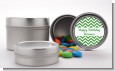 Chevron Green - Custom Birthday Party Favor Tins thumbnail