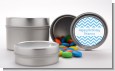 Chevron Light Blue - Custom Birthday Party Favor Tins thumbnail