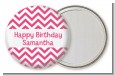 Chevron Pink - Personalized Birthday Party Pocket Mirror Favors thumbnail