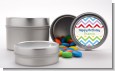 Chevron Rainbow - Custom Birthday Party Favor Tins thumbnail