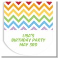 Chevron Rainbow - Personalized Hand Sanitizer Sticker Labels thumbnail