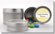 Chevron Yellow - Custom Birthday Party Favor Tins thumbnail