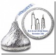 Chicago - Hershey Kiss Bridal Shower Sticker Labels thumbnail