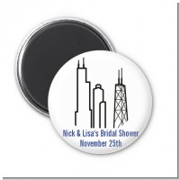Chicago - Personalized Bridal Shower Magnet Favors
