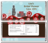 Chicago Skyline - Personalized Bridal Shower Candy Bar Wrappers
