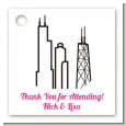 Chicago Skyline - Personalized Bridal Shower Card Stock Favor Tags thumbnail