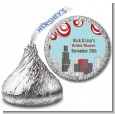 Chicago Skyline - Hershey Kiss Bridal Shower Sticker Labels thumbnail