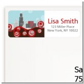 Chicago Skyline - Bridal Shower Return Address Labels