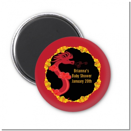 Chinese New Year Dragon - Personalized Baby Shower Magnet Favors