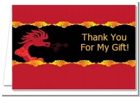 Chinese New Year Dragon - Baby Shower Thank You Cards