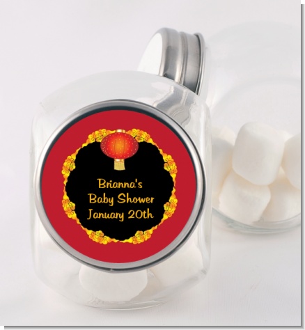 Chinese New Year Lantern - Personalized Baby Shower Candy Jar