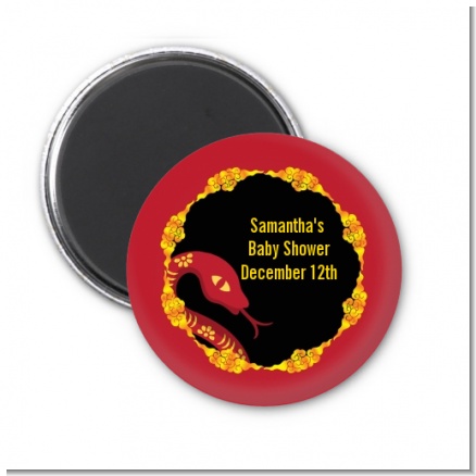 Chinese New Year Snake - Personalized Baby Shower Magnet Favors
