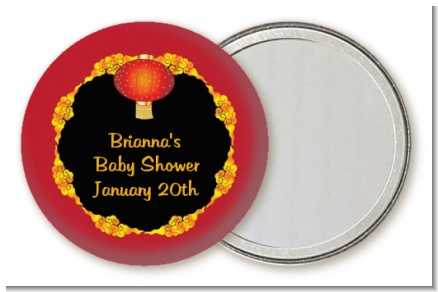Chinese New Year Lantern - Personalized Baby Shower Pocket Mirror Favors
