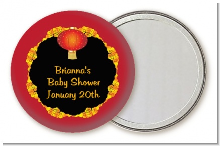 Chinese New Year Lantern - Personalized Baby Shower Pocket Mirror Favors