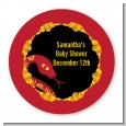 Chinese New Year Snake - Round Personalized Baby Shower Sticker Labels thumbnail