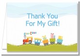 Choo Choo Train - Birthday Party Thank You Cards