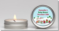 Choo Choo Train Christmas Wonderland - Baby Shower Candle Favors