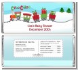 Choo Choo Train Christmas Wonderland - Personalized Baby Shower Candy Bar Wrappers thumbnail