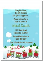 Choo Choo Train Christmas Wonderland - Baby Shower Petite Invitations