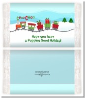 Choo Choo Train Christmas Wonderland - Personalized Popcorn Wrapper Christmas Favors