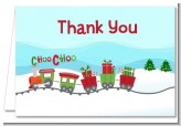 Choo Choo Train Christmas Wonderland - Baby Shower Thank You Cards