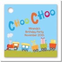 Choo Choo Train - Personalized Birthday Party Card Stock Favor Tags