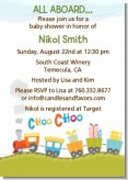 Choo Choo Train - Baby Shower Invitations